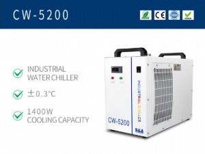 S&amp;A | CW-5200 | CO2 레이저 튜브용 산업용 공랭식 냉각기